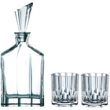 Decantador Riedel Aspen con tapón y vasos de whisky