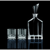 Decantador Riedel Aspen con tapón y vasos de whisky
