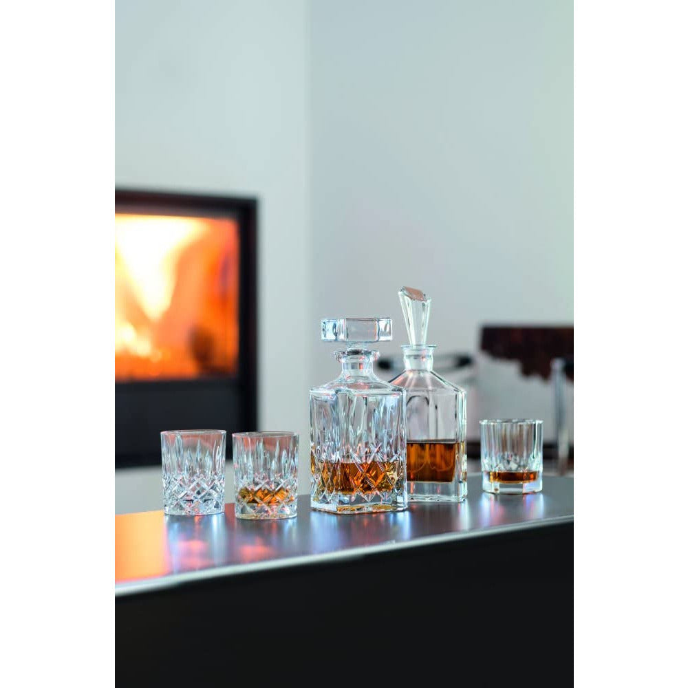 Decantador Riedel Aspen con tapón y vasos de whisky