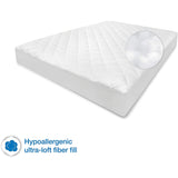 Coolmax 300 Thread Count Cotton Rich Mattress Pad available in 4 sizes