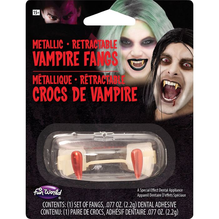 Dientes de vampiro metálicos retráctiles