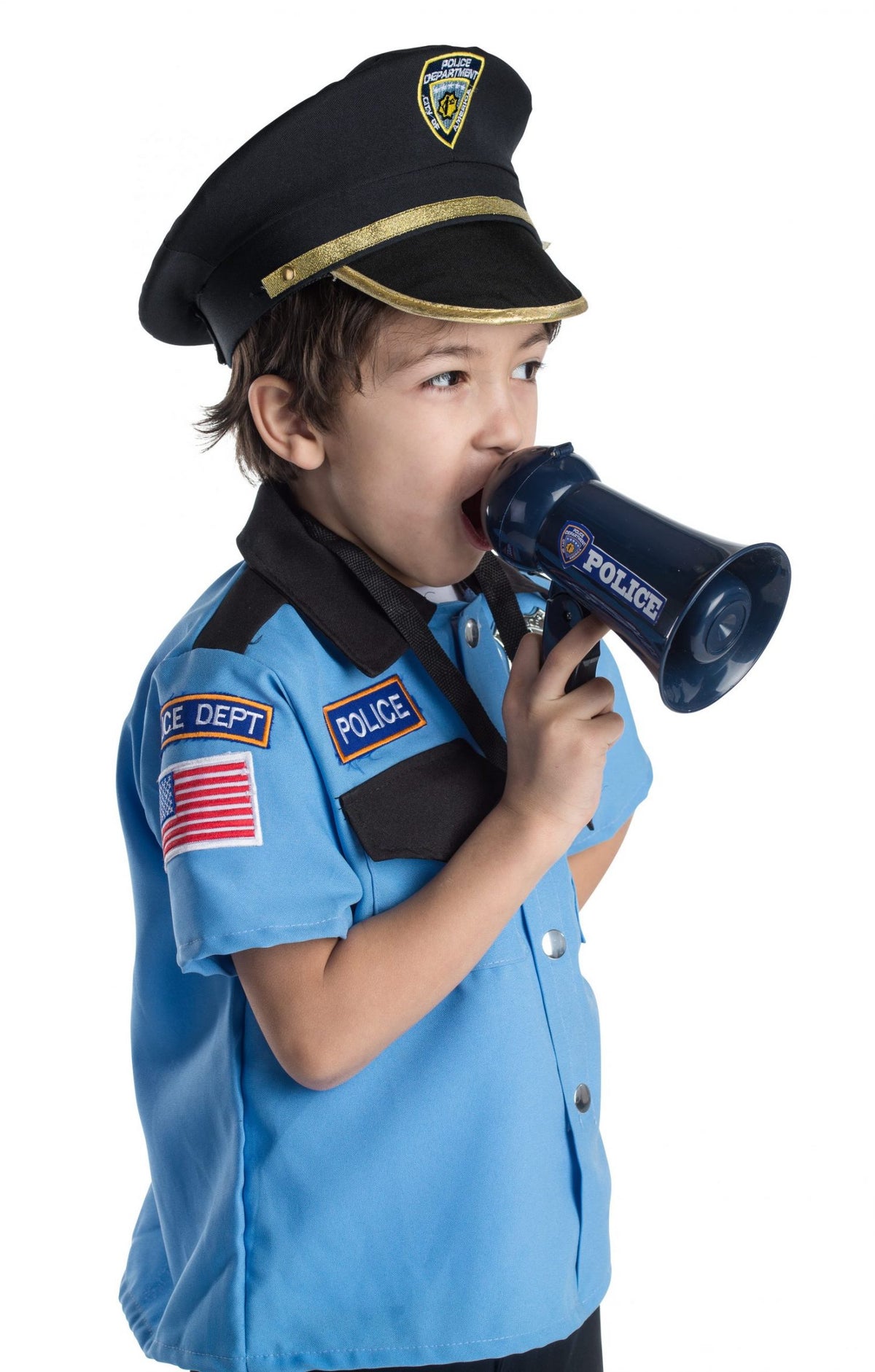 Megáfono de oficial de policía
