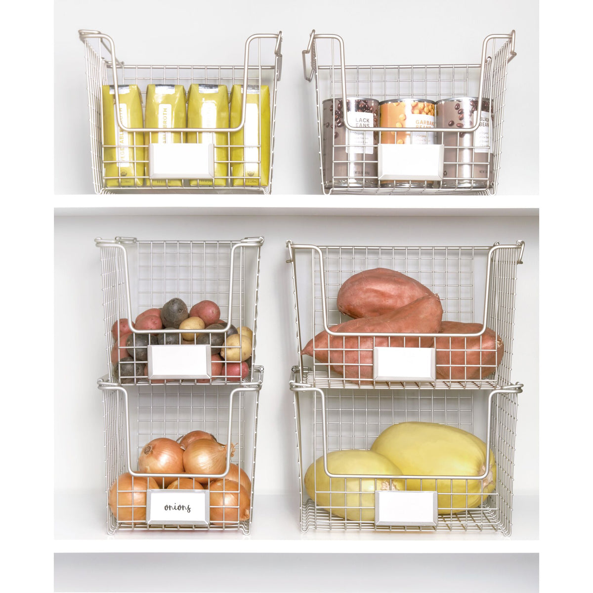 Cesta apilable de 30,5 x 25,4 x 20,3 cm