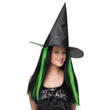 Sombrero de tafetán con cabello en 4 colores
