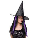 Sombrero de tafetán con cabello en 4 colores