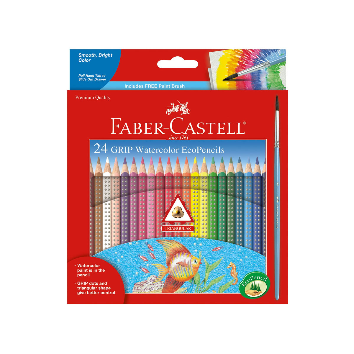 24 Ecopinceles Acuarelables Grip