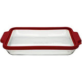 3QT BAKING DISH W / RED TRUEFIT LID