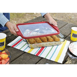 3QT BAKING DISH W / RED TRUEFIT LID