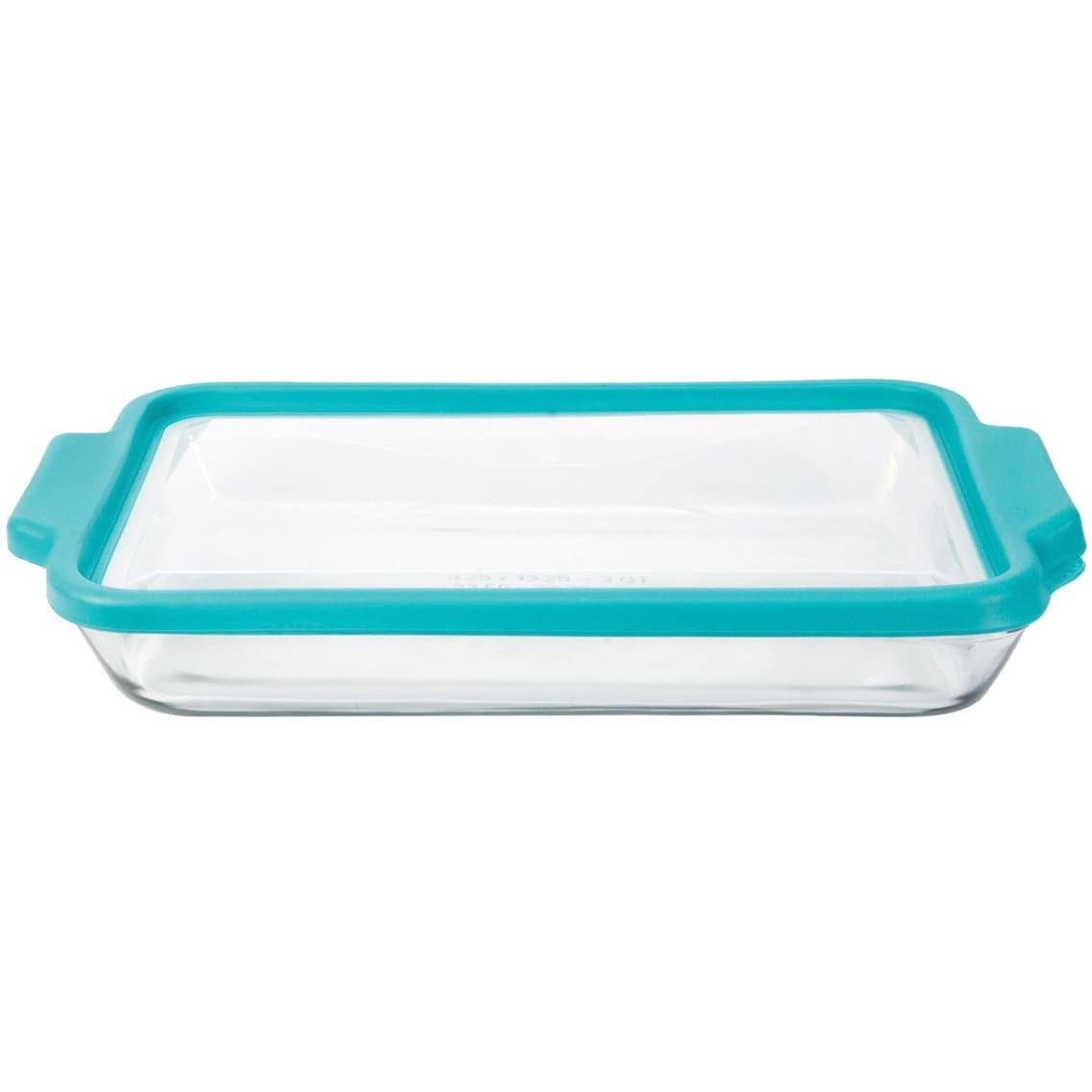 RECIPIENTE PARA HORNEAR DE 3 CUARTOS CON TAPA AJUSTADA TEAL