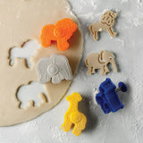 Cortadores de galletas de animales, juego de 4 unidades