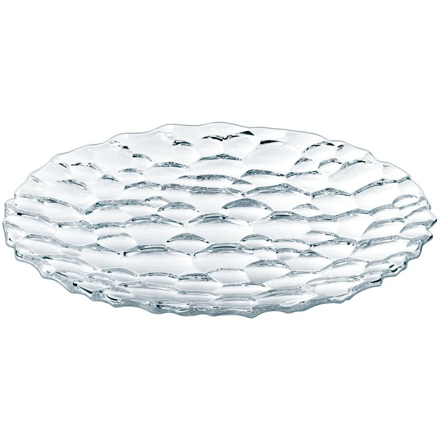 Set of 2 Clear Salad Plates 9"
