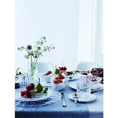 Set of 2 Clear Salad Plates 9"