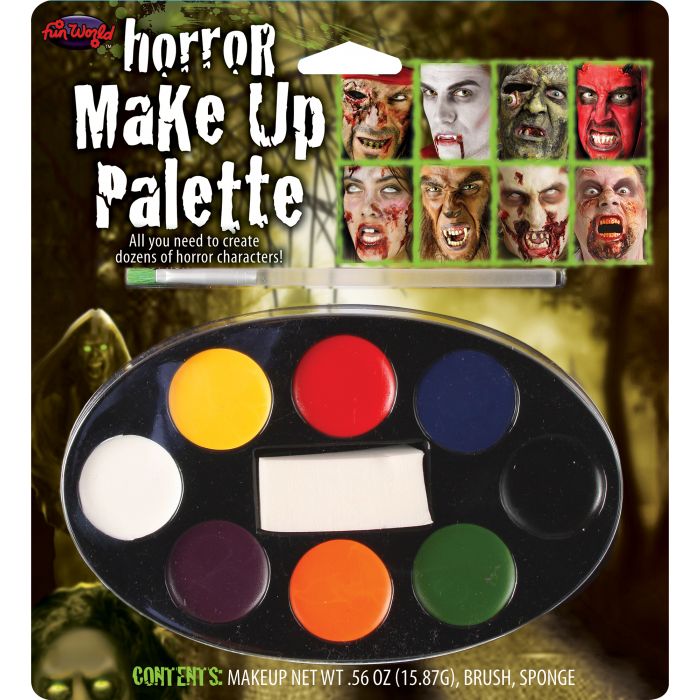 Bandeja de maquillaje de Halloween - Terror
