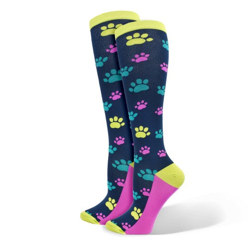 Medias de compresión estampadas Paw Prints Regular