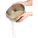 Cuenco para Lavar Arroz, Acero Inoxidable de 3 Cuartos