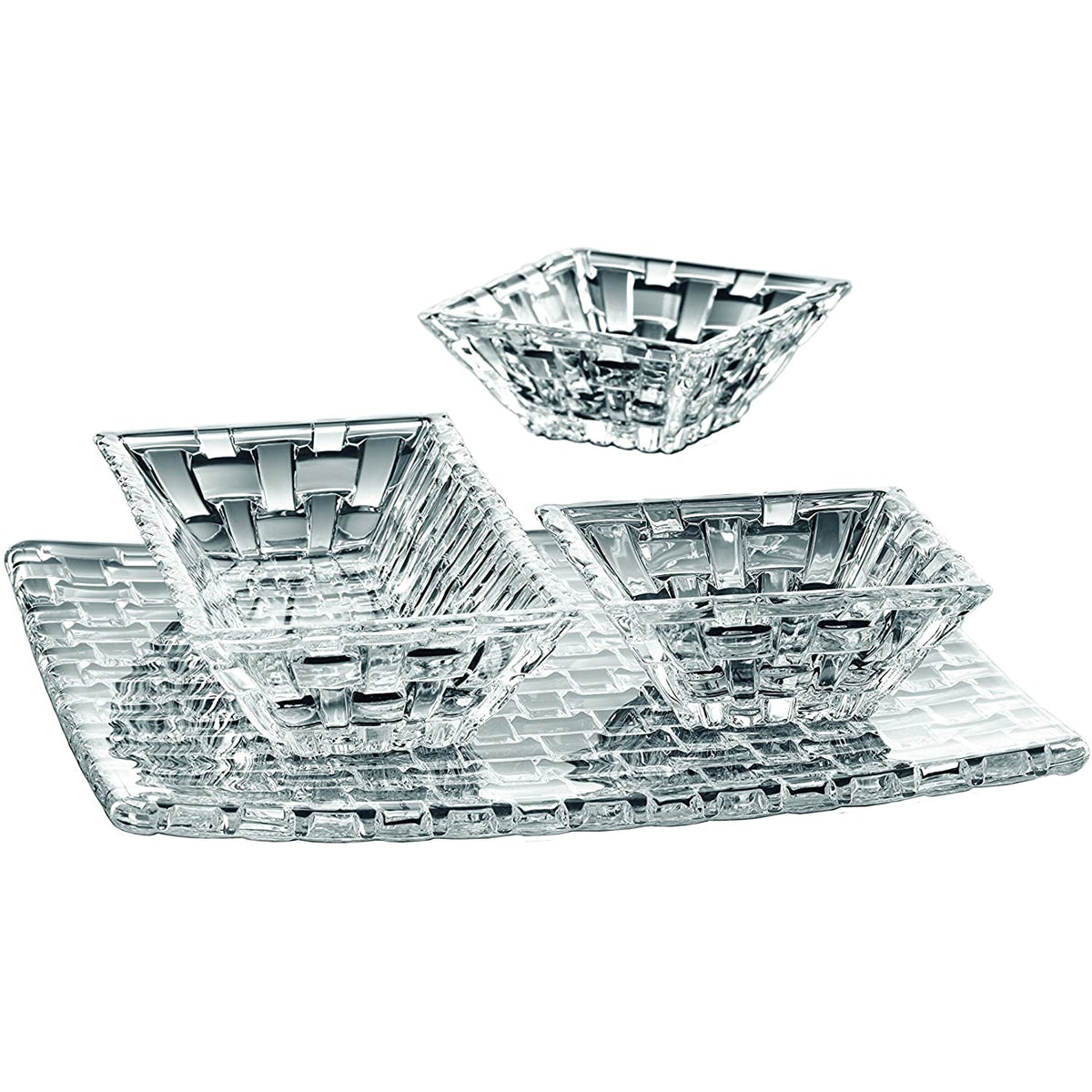 Juego de fuentes Bossa Nova de 4 piezas de cristal