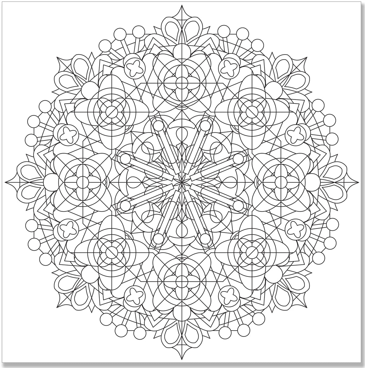 Libro para colorear de artista: Diseños caleidoscópicos