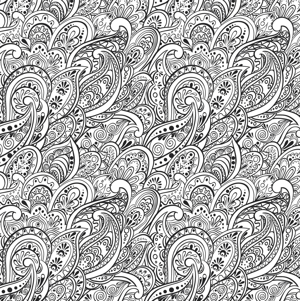 Libro para colorear de artista: Cachemires pacíficos