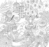 Libro de colorear de un artista para jardines zen