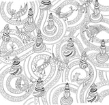 Libro de colorear de un artista para jardines zen