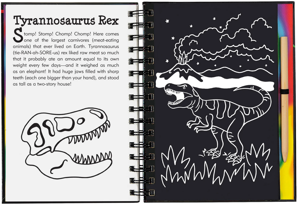 Jurassic y más allá, rasca y dibuja
