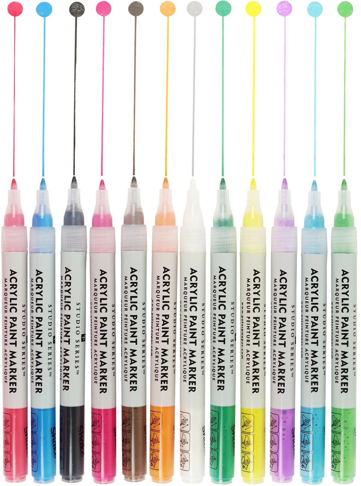 Marcadores de pintura acrílica Studio Series (juego de 12)