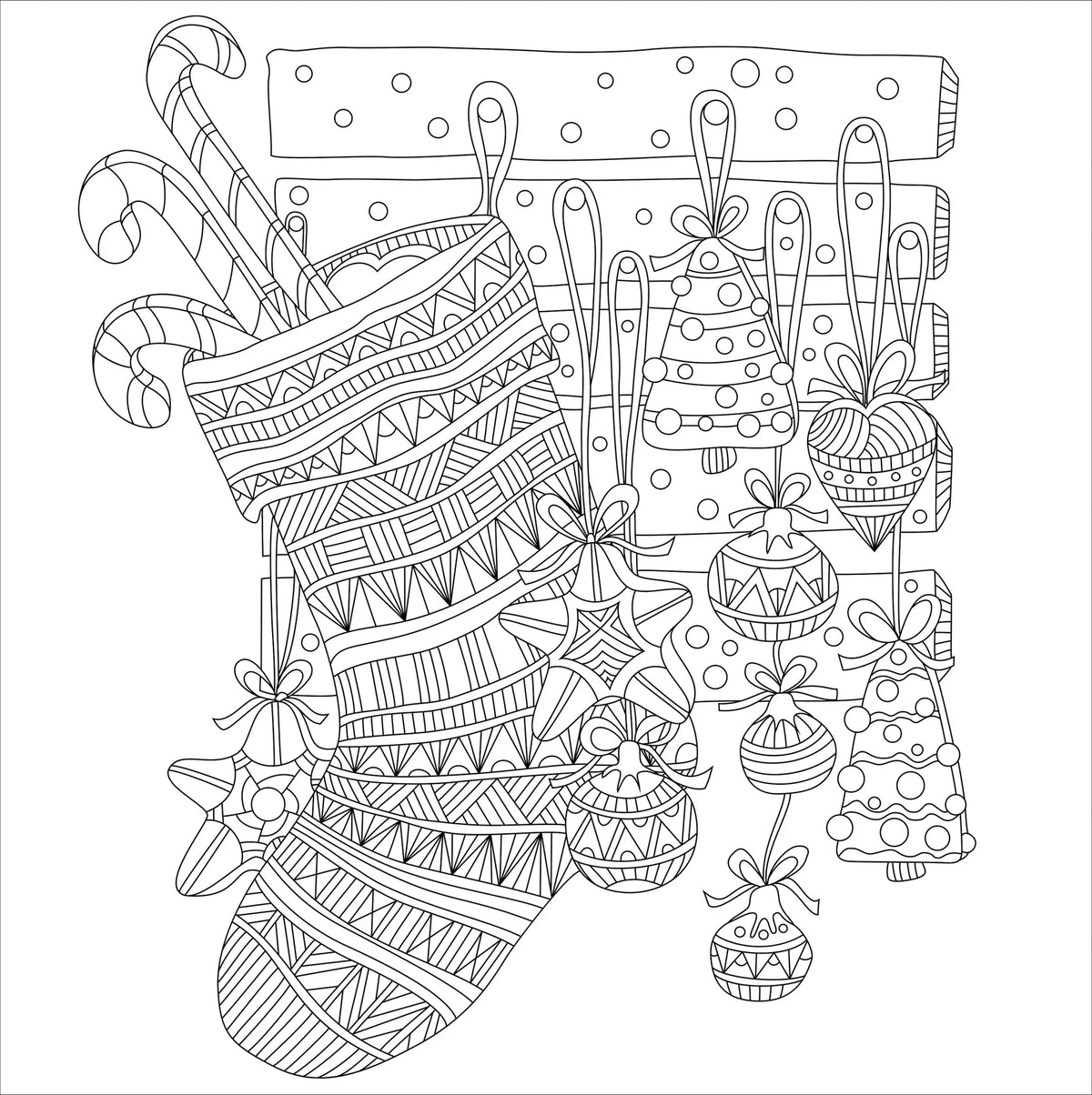 Libro para colorear: Hogar para Navidad