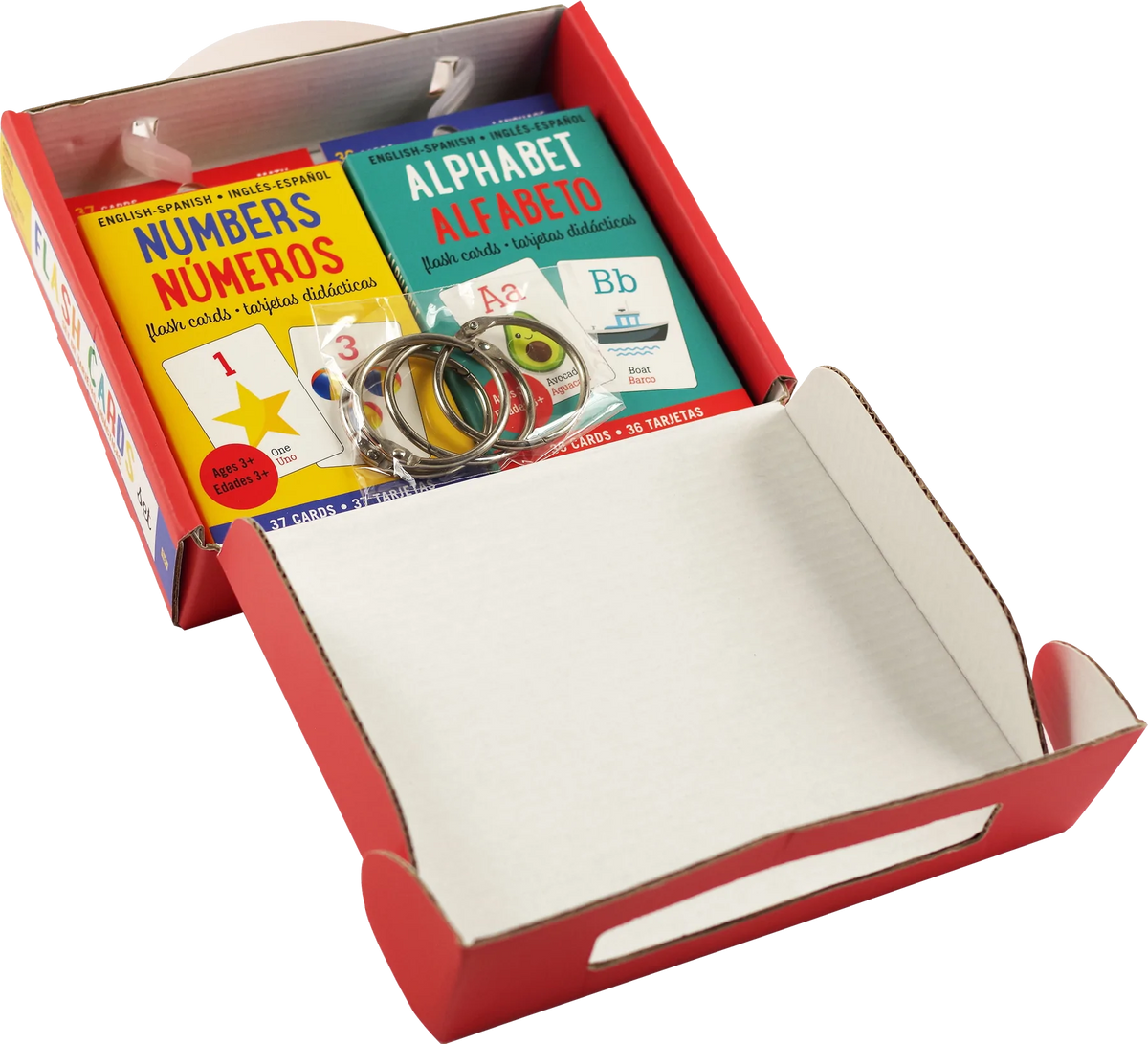 Paquete Económico de Tarjetas Didácticas Bilingües Inglés-Español (Juego de 4)