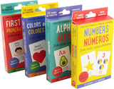 Paquete Económico de Tarjetas Didácticas Bilingües Inglés-Español (Juego de 4)