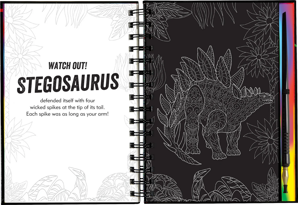 ¡Extremo! Dinosaurios: Dibuja y rasca