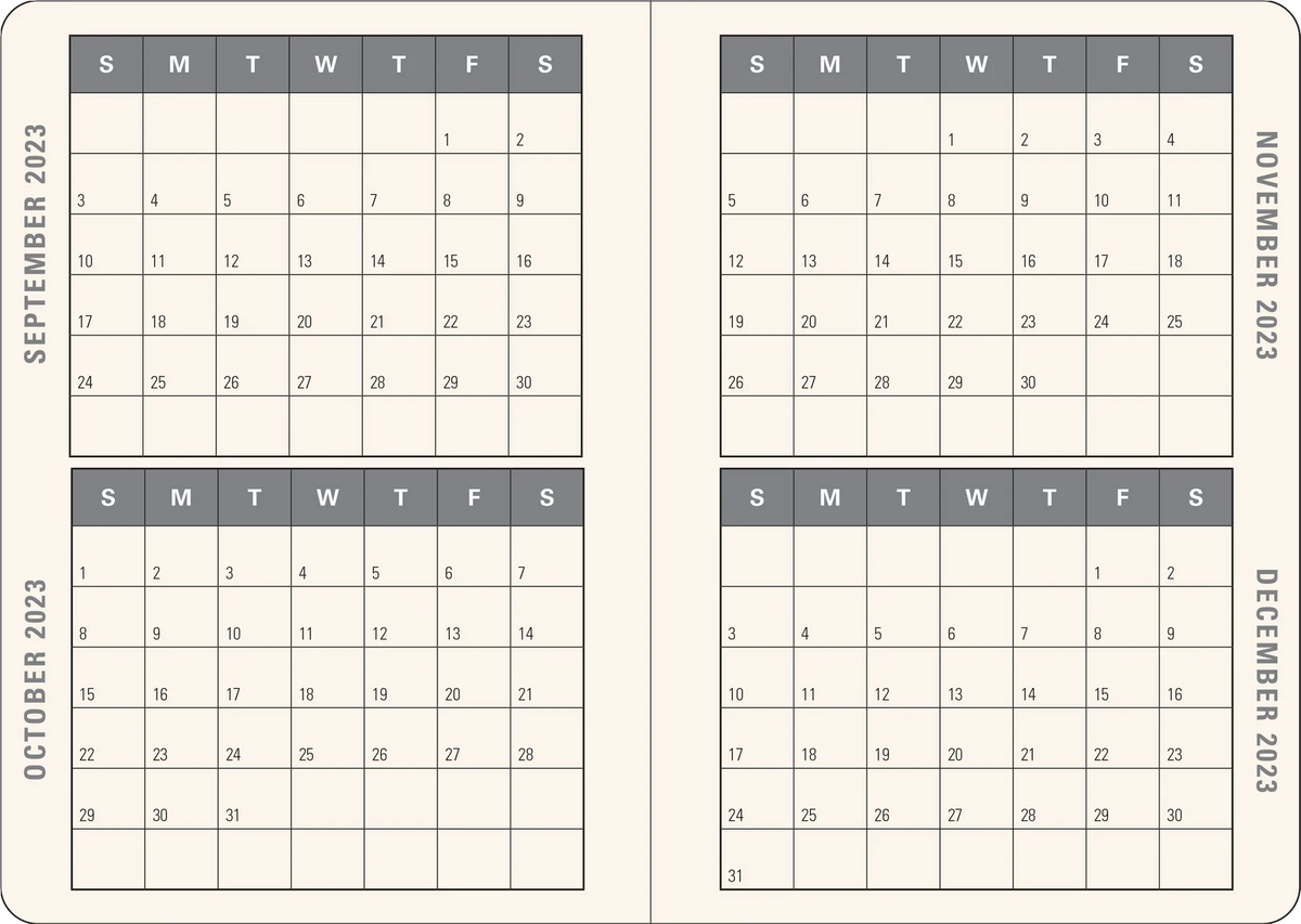 2023 Peach Blossoms Weekly Planner