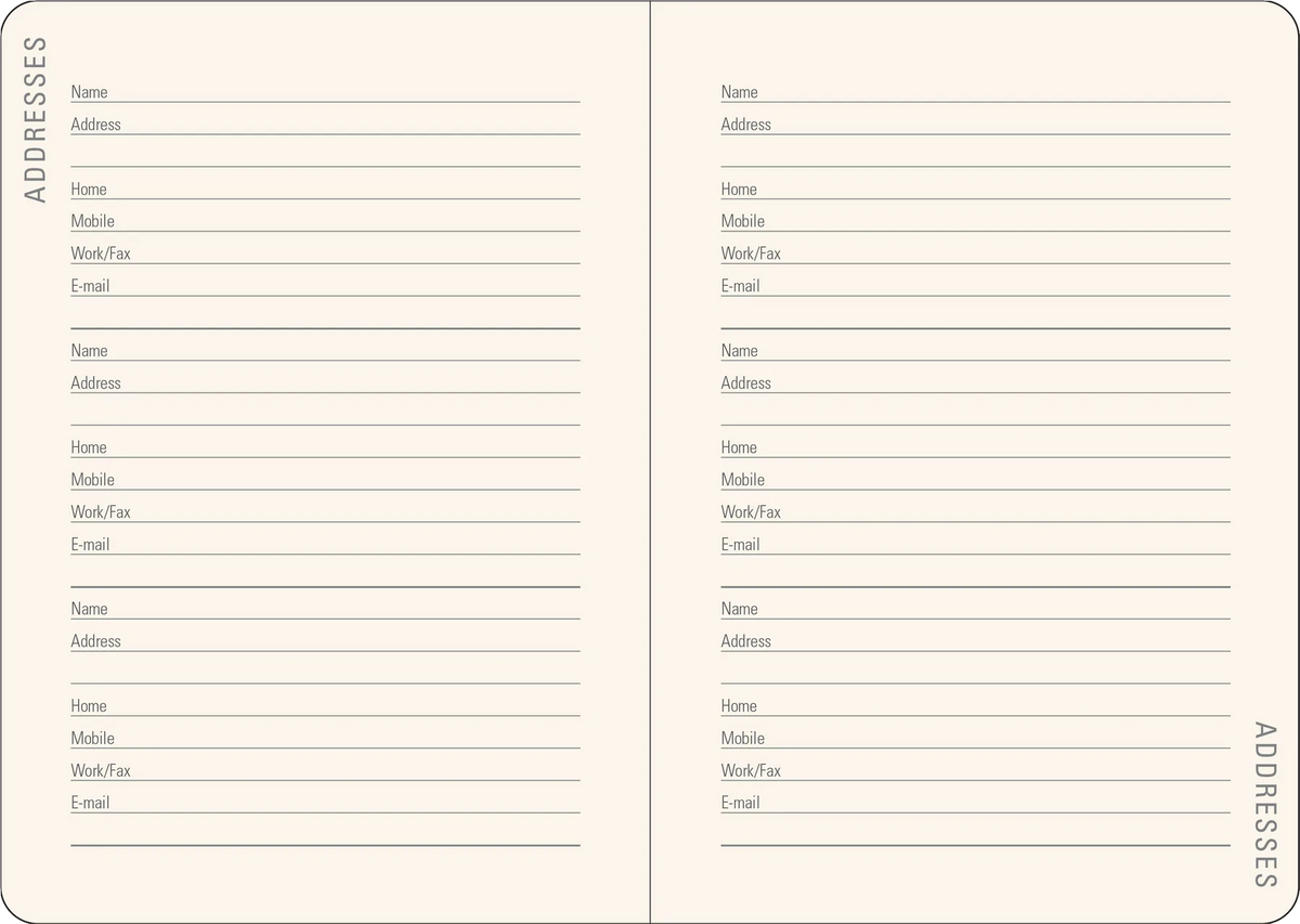 2023 Gilded Floral Weekly Planner