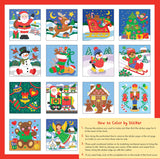 Mi primer libro de colorear con pegatinas: Navidad