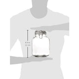 67.5 OZ / 2 L RECIPIENTE DE VIDRIO CON TAPA CON CIERRE DE ABRAZADERA (4)