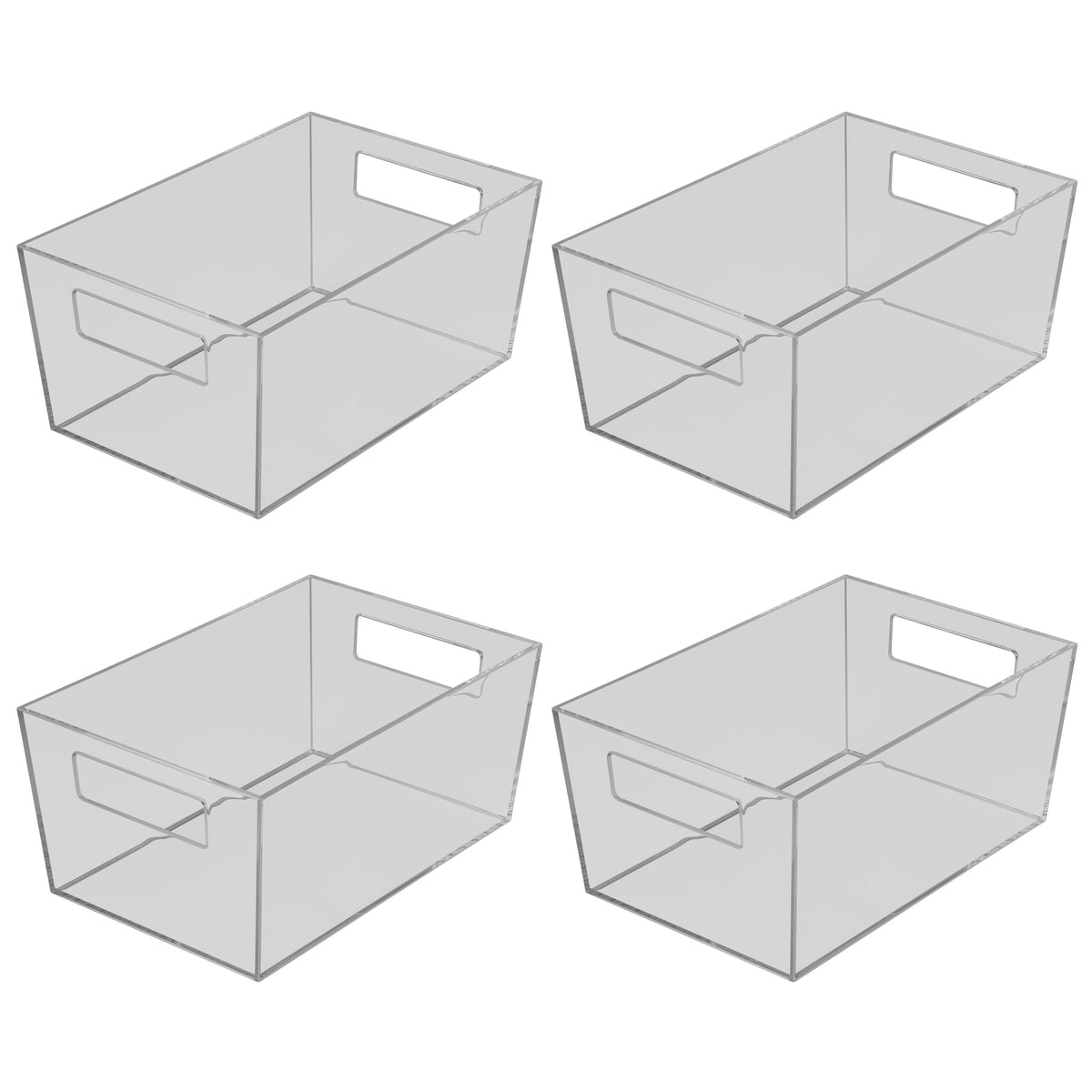 Juego de 4 bolsos pequeños ahumados