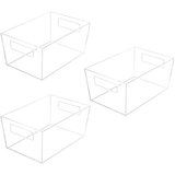 Set de 3 cajas acrílicas transparentes M