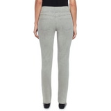 Pantalones vaqueros Ruby Rd X de talla grande, elásticos, con bolsillos falsos, color gris paloma