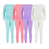 Conjunto térmico de 2 piezas para niña, lila claro