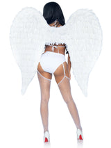 43" Deluxe feather wings White