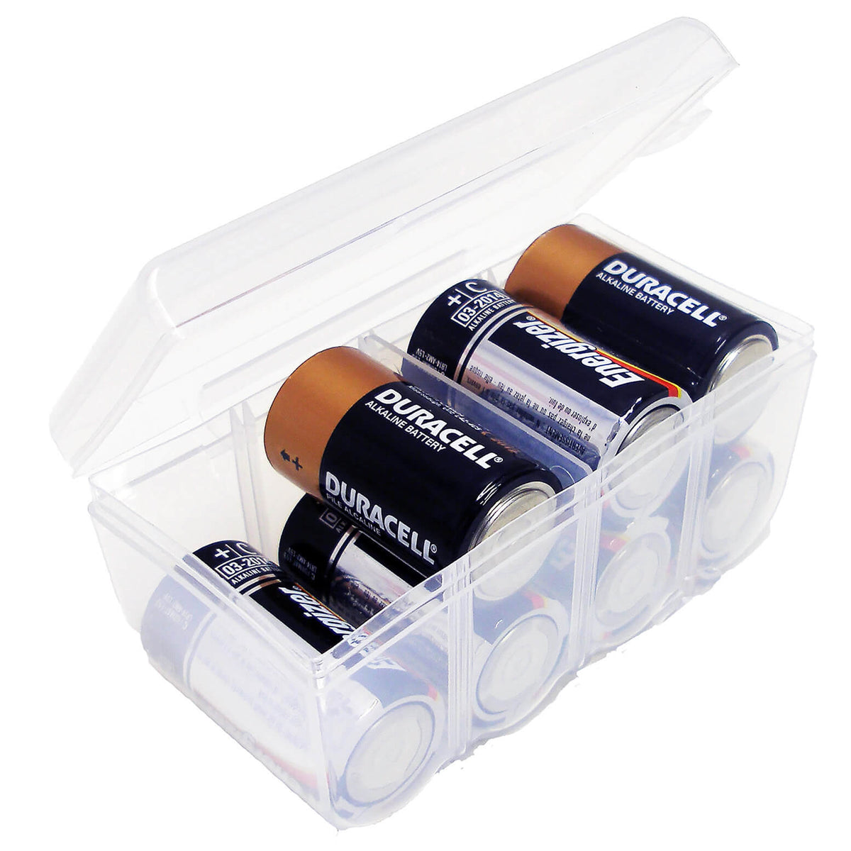 Caja de almacenamiento de baterías tamaño C