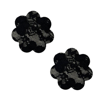 Vogue Black Lace Back To BAEsics Petal Nipple Cover Pasties