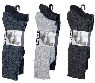 Calcetines acanalados para bota de mujer - Paquete de 2