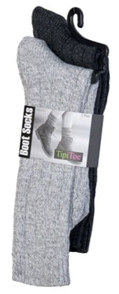 Calcetines acanalados para bota de mujer - Paquete de 2