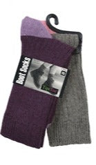 Calcetines de lana para mujer, paquete de 2 unidades