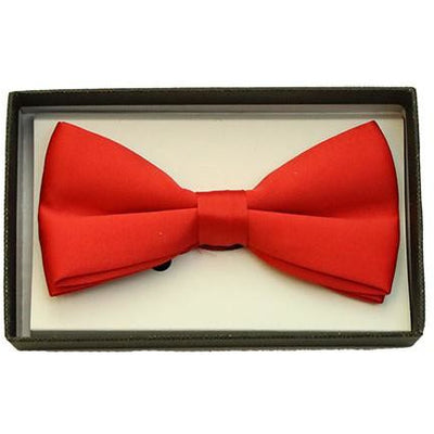 Corbata de moño roja