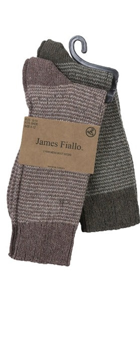 Calcetines de bota gruesos para hombre, 2 pares