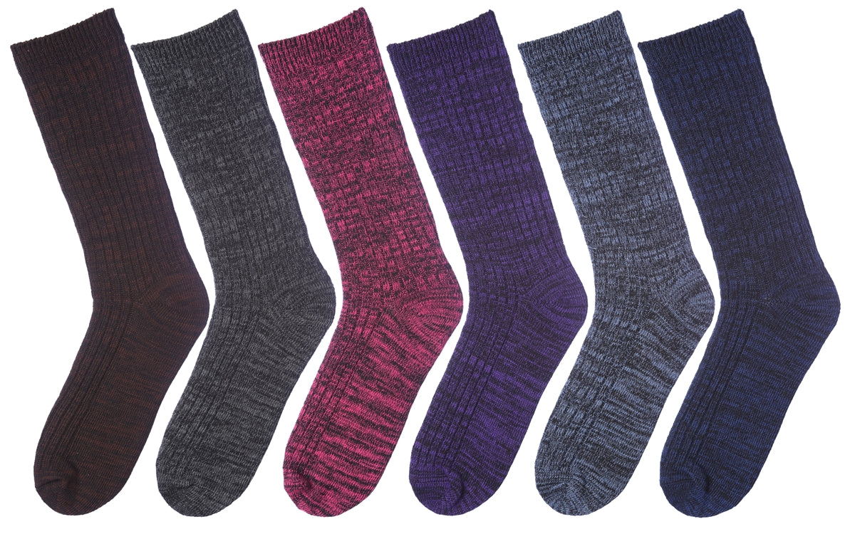 Calcetines de bota jaspeados para mujer - Paquete de 2