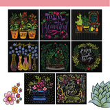 DELUXE COLORING BOOK CHALK STYLE BOTANICALS