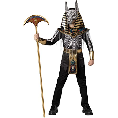Disfraz de Anubis esqueleto guerrero para niño