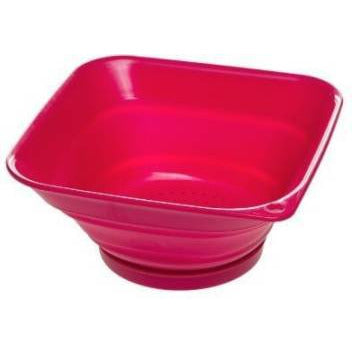 Colador cuadrado plegable rojo de 2.8 litros